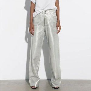 ZARA TRF WIDE LEG JEANS